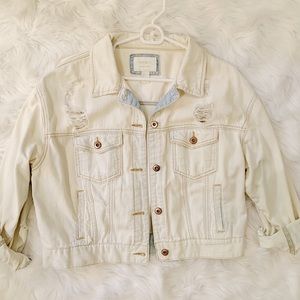 Forever 21 Distressed Denim Jacket